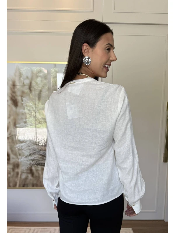 BATA COM LASTEX - COSH JEANS - Off white