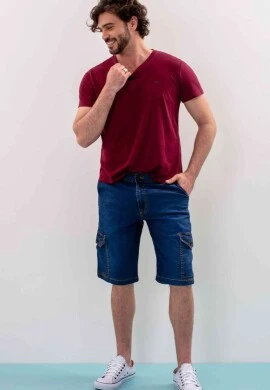 BERMUDA CARGO ESTONADA MASCULINA - COSH JEANS - Jeans
