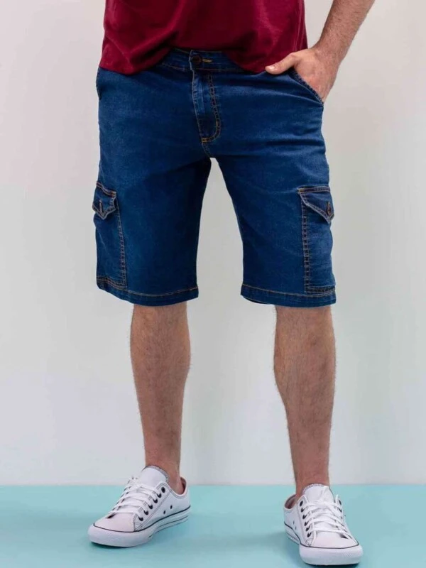 BERMUDA CARGO ESTONADA MASCULINA - COSH JEANS - Jeans