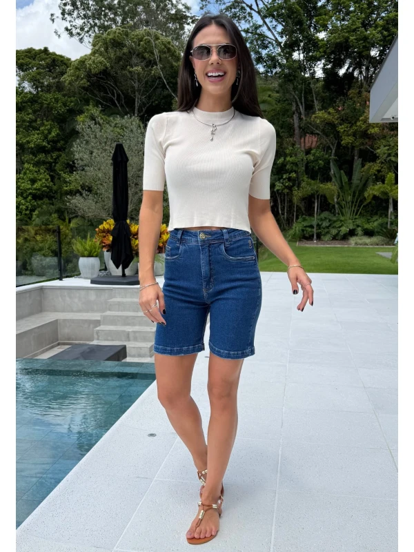 BERMUDA FEMININA MEIA COXA LAURA - COSH JEANS - Jeans