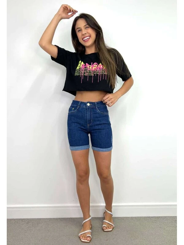 BERMUDA FEMININA MEIA COXA RITA  COSH JEANS - Jeans