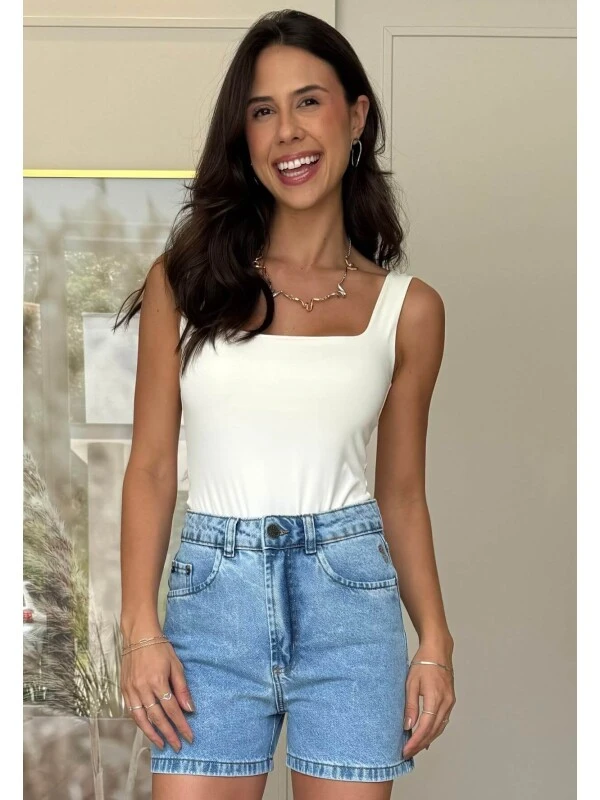 BERMUDA FEMININA NANDA - COSH JEANS - Jeans claro
