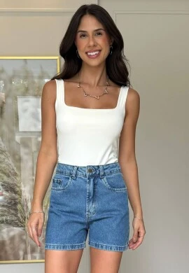 BERMUDA FEMININA NANDA - COSH JEANS - Jeans medio