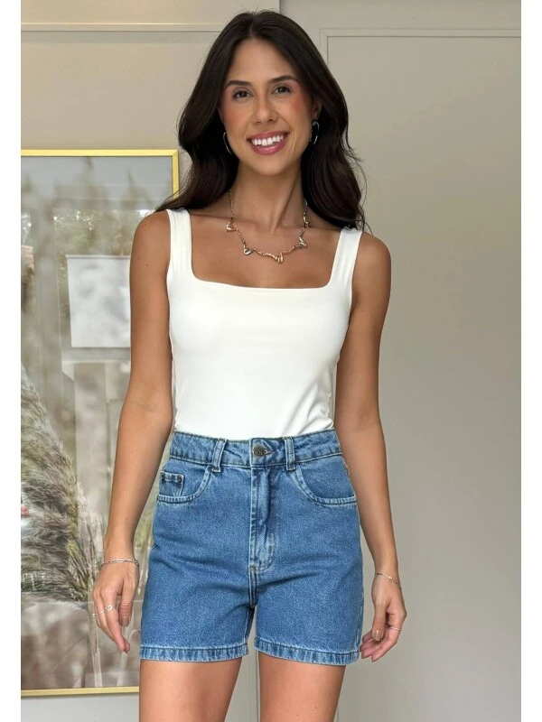 BERMUDA FEMININA NANDA - COSH JEANS - Jeans medio