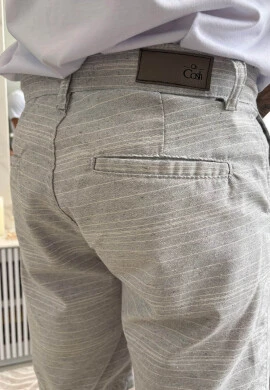 BERMUDA JEANS CASUAL MASCULINA EDSON - COSH - Cinza claro