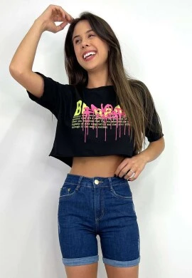 BERMUDA FEMININA MEIA COXA RITA  COSH JEANS - Jeans