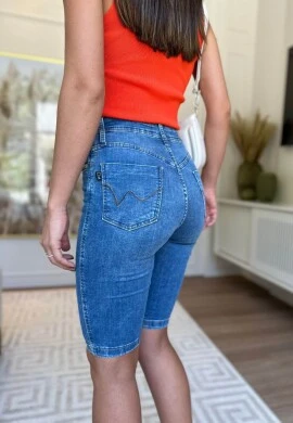BERMUDA JEANS LUCY FEMININA BIKER - COSH JEANS - Jeans