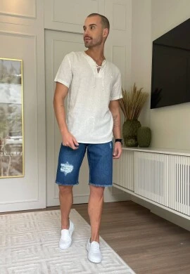 BERMUDA JEANS MASCULINA STONE - COSH JEANS - Jeans