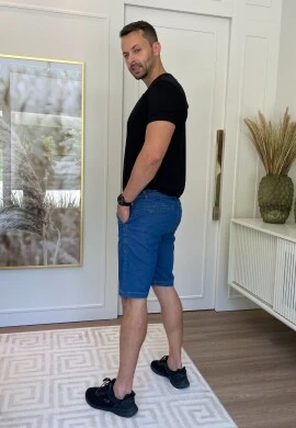 BERMUDA MASCULINA JEANS CLAUDIO - COSH JEANS - Jeans escuro