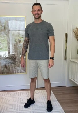 BERMUDA MASCULINA JEANS MAICON - COSH JEANS - Areia