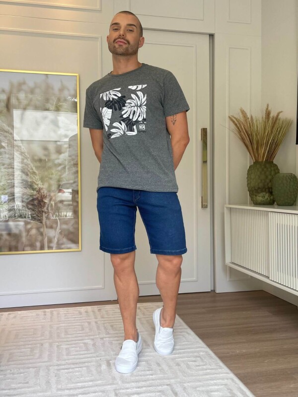 BERMUDA MASCULINA JEANS MOLETOM DIEGO  COSH  Jeans