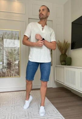 BERMUDA MASCULINA STONADA TRADICIONAL - COSH JEANS - Jeans