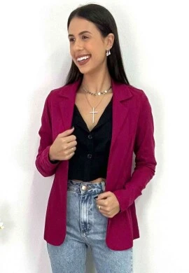 BLAZER ABERTO FEMININO - COSH JEANS - Marsala