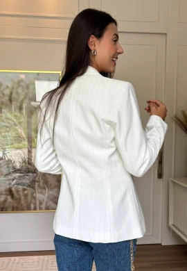 BLAZER ALFAIATARIA FEMININO - COSH JEANS - Off white