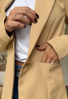 BLAZER FORRADO - COSH JEANS - Bege