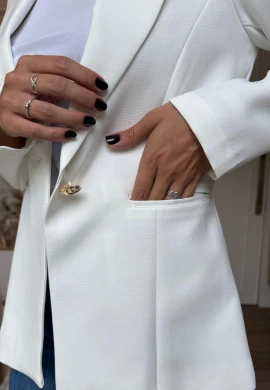 BLAZER FORRADO - COSH JEANS - Off white