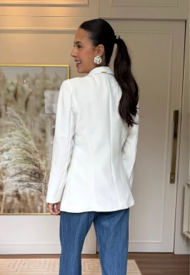 BLAZER FORRADO - COSH JEANS - Off white