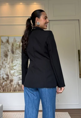 BLAZER FORRADO - COSH JEANS - Preto