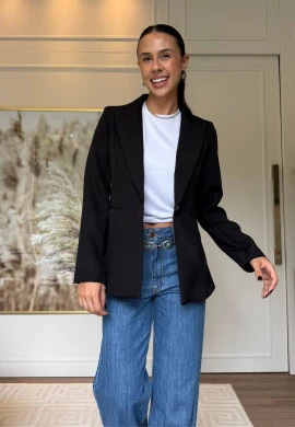 BLAZER FORRADO - COSH JEANS - Preto