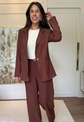 BLAZER SAMANTA - COSH JEANS - Chocolate