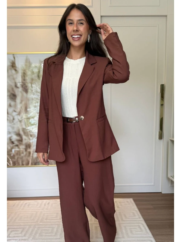 BLAZER SAMANTA - COSH JEANS - Chocolate