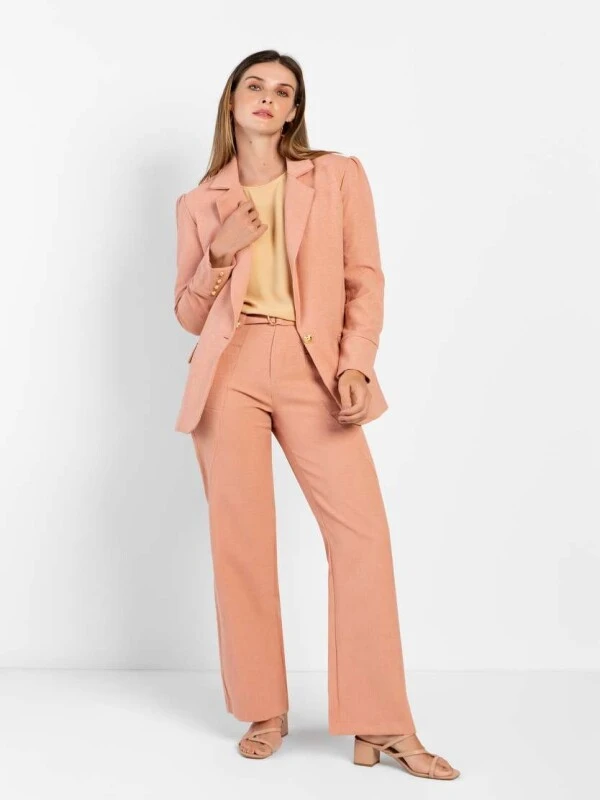 BLAZER SOLTO DE ALFAIATARIA FEMININO  COSH JEANS - Rose