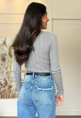 BLUSA AMANDA MODAL - COSH JEANS - Cinza