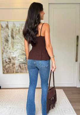 BLUSA ARIANE FRESH - COSH JEANS - Marrom