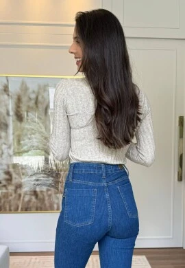 BLUSA BÁSICA MODAL CAMILA - COSH JEANS - Bege