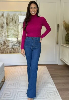 BLUSA BÁSICA MODAL CAMILA - COSH JEANS - Fucsia