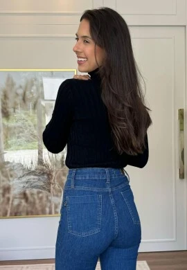 BLUSA BÁSICA MODAL CAMILA - COSH JEANS - Preto