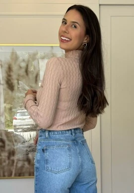 BLUSA BÁSICA MODAL ISI - COSH JEANS - Caramelo