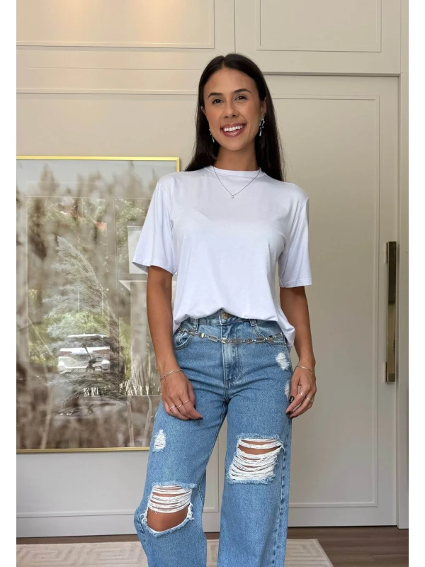 BLUSA CALISTA VISCO - COSH JEANS - Branco