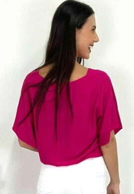 BLUSA COM GOLA V FEMININA  COSH JEANS
