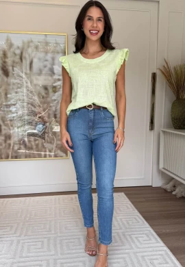 BLUSA DALILA BORDADA - COSH JEANS - Verde