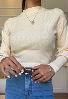 BLUSA DE MODAL ANALU - COSH JEANS - Creme