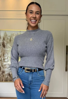 BLUSA DE MODAL ANALU - COSH JEANS - Mescla