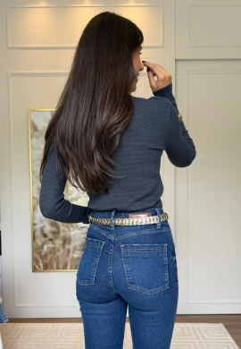 BLUSA DE MODAL MARI - COSH JEANS - Chumbo