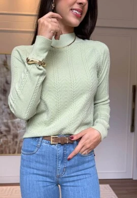 BLUSA EMILI TRANÇADA - COSH JEANS - Verde