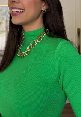 BLUSA FEMININA GOLA ALTA CATIA - COSH - Verde