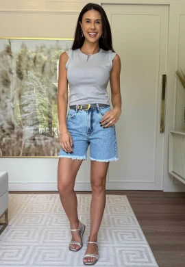 BLUSA FEMININA DUDA - COSH JEANS - Cinza