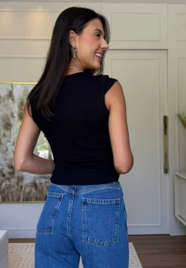 BLUSA FEMININA DUDA - COSH JEANS - Preto