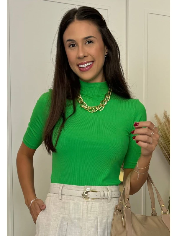BLUSA FEMININA GOLA ALTA CATIA - COSH - Verde