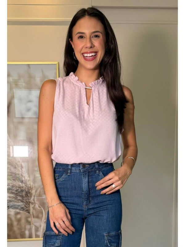 BLUSA FEMININA HADASSA - COSH JEANS - Rose