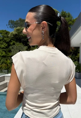 BLUSA FEMININA LEANDRA - COSH JEANS - Bege