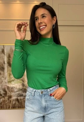 BLUSA FEMININA MANGA LONGA MARIELE - COSH - Verde