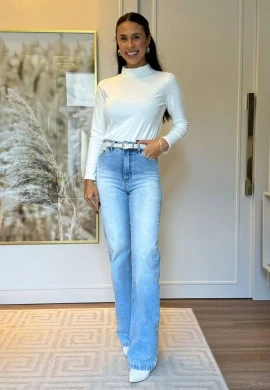 BLUSA FEMININA MANGA LONGA SULA - COSH JEANS - Branco