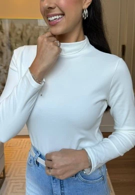 BLUSA FEMININA MANGA LONGA SULA - COSH JEANS - Branco