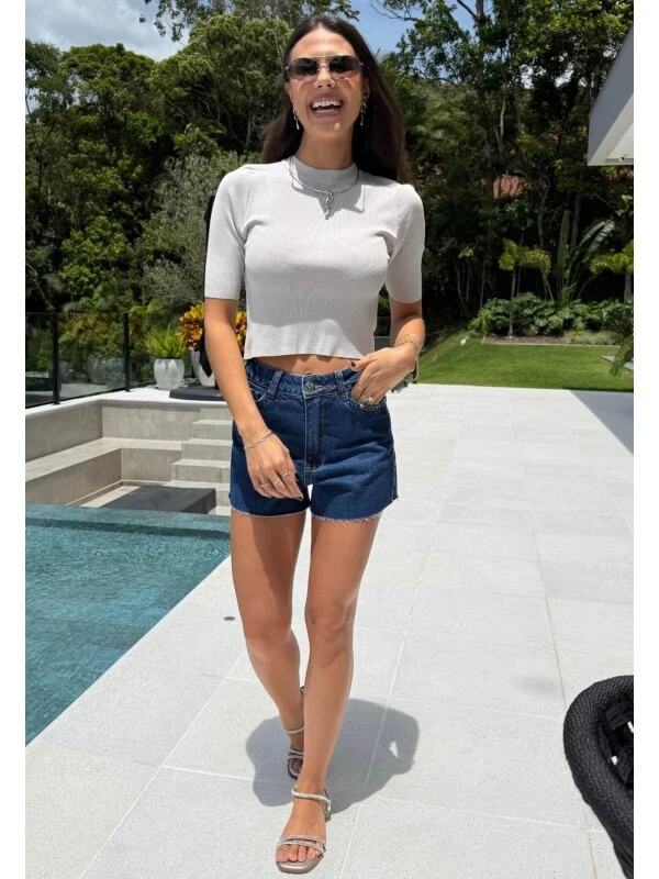 BLUSA FEMININA MODAL FRESH VIVIANE - COSH JEANS - Cinza
