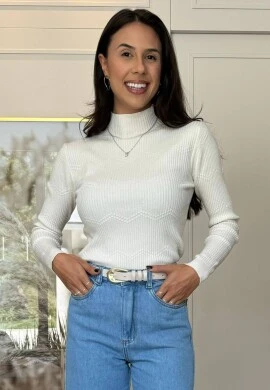 BLUSA FEMININA MODAL VALENTINA - COSH JEANS - Branco